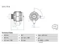 Alterntor BOSCH ‐ BO 0986048891