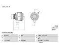 Alterntor BOSCH ‐ BO 0986049111