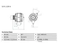 Alterntor BOSCH ‐ BO 0986049400