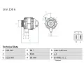 Alterntor BOSCH ‐ BO 0986049550