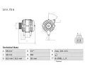 Alterntor BOSCH ‐ BO 0986049570