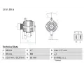 Alterntor BOSCH ‐ BO 0986049800