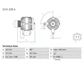 Alterntor BOSCH ‐ BO 0986049810