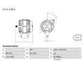 Alterntor BOSCH ‐ BO 0986049950