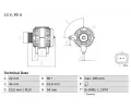 Alterntor BOSCH ‐ BO 0986080190