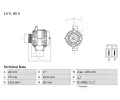 Alterntor BOSCH ‐ BO 0986080320