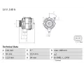 Alterntor BOSCH ‐ BO 0986080380