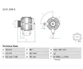 Alterntor BOSCH ‐ BO 0986080420