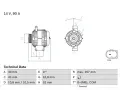 Alterntor BOSCH ‐ BO 0986080500