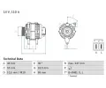 Alterntor BOSCH ‐ BO 0986080640