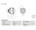 Alterntor BOSCH ‐ BO 0986080810