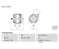 Alterntor BOSCH ‐ BO 0986081090