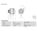 Alterntor BOSCH ‐ BO 0986081380