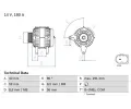 Alterntor BOSCH ‐ BO 0986081890