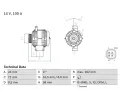 Alterntor BOSCH ‐ BO 0986082080