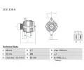 Alterntor BOSCH ‐ BO 0986082190