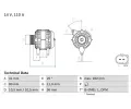 Alterntor BOSCH ‐ BO 0986082320