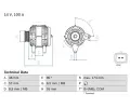 Alterntor BOSCH ‐ BO 0986083200