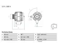 Alterntor BOSCH ‐ BO 0986083310