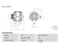 Alterntor BOSCH ‐ BO 0986083980