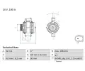 Alterntor BOSCH ‐ BO 0986084590
