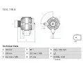 Alterntor BOSCH ‐ BO 0986084760