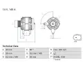 Alterntor BOSCH ‐ BO 0986085040