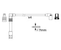 BOSCH Sada kabel pro zapalovn BO 0986356305, 0 986 356 305