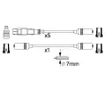 BOSCH Sada kabel pro zapalovn BO 0986356350, 0 986 356 350