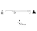 BOSCH Sada kabel pro zapalovn BO 0986356818, 0 986 356 818
