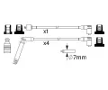 BOSCH Sada kabel pro zapalovn BO 0986357148, 0 986 357 148