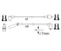 BOSCH Sada kabel pro zapalovn BO 0986357185, 0 986 357 185