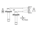 BOSCH Sada kabel pro zapalovn BO 0986357238, 0 986 357 238