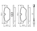 BOSCH Sada brzdovch destiek - kotouov brzda BO 0986424027, 0 986 424 027