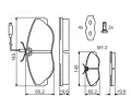 BOSCH Sada brzdovch destiek - kotouov brzda BO 0986424030, 0986424030