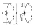 BOSCH Sada brzdovch destiek - kotouov brzda BO 0986424031, 0986424031