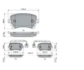 BOSCH Sada brzdovch destiek BO 0986424057, 0 986 424 057