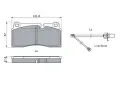 BOSCH Sada brzdovch destiek BO 0986424061, 0 986 424 061