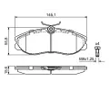 BOSCH Sada brzdovch destiek - kotouov brzda BO 0986424204, 0986424204