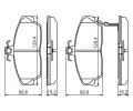 BOSCH Sada brzdovch destiek - kotouov brzda BO 0986424214, 0986424214