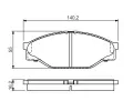 BOSCH Sada brzdovch destiek - kotouov brzda ‐ BO 0986424225