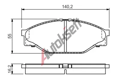 BOSCH Sada brzdovch destiek - kotouov brzda BO 0986424225, 0 986 424 225