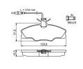 BOSCH Sada brzdovch destiek - kotouov brzda BO 0986424227, 0986424227