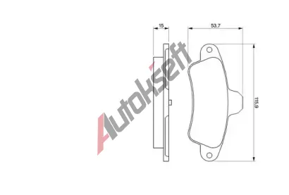 BOSCH Sada brzdovch destiek - kotouov brzda BO 0986424277, 0986424277