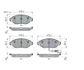 BOSCH Sada brzdovch destiek BO 0986424285, 0 986 424 285