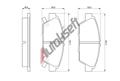 BOSCH Sada brzdovch destiek - kotouov brzda BO 0986424289, 0 986 424 289