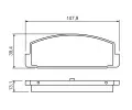 BOSCH Sada brzdovch destiek - kotouov brzda BO 0986424295, 0 986 424 295