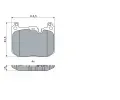 BOSCH Sada brzdovch destiek BO 0986424331, 0 986 424 331