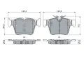 BOSCH Sada brzdovch destiek BO 0986424334, 0 986 424 334