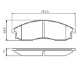 BOSCH Sada brzdovch destiek - kotouov brzda BO 0986424340, 0 986 424 340